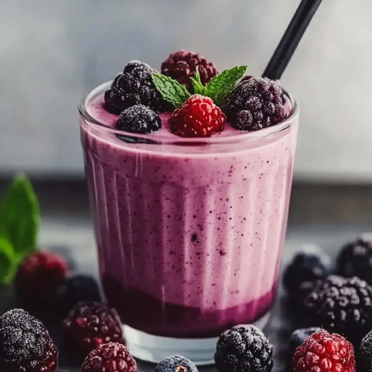 High Protein Berries Smoothie