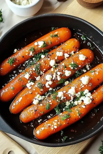 Honey Garlic Butter Roasted Carrots