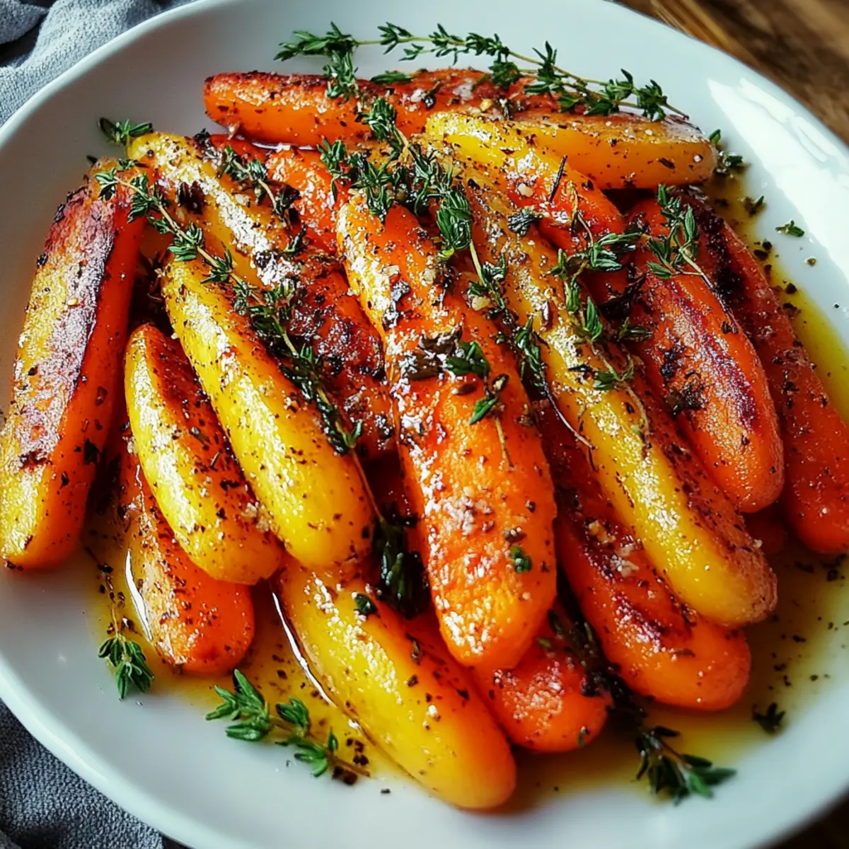 Honey Roasted Carrots with Thyme
