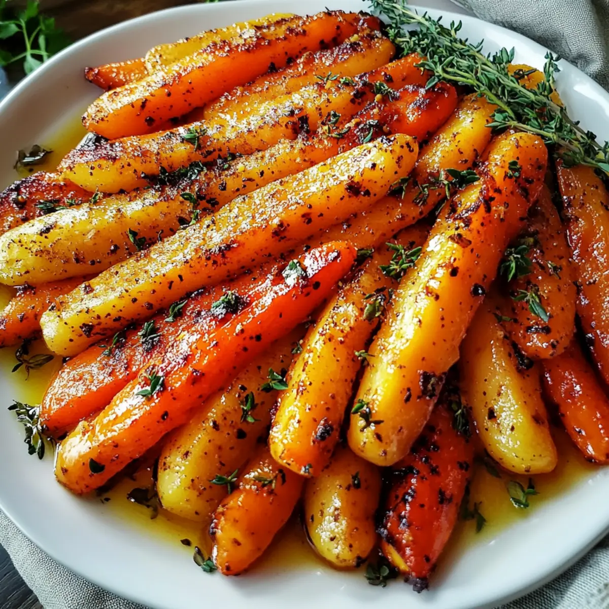 Honey Roasted Carrots with Thyme