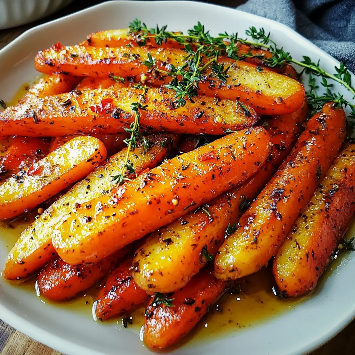 Honey Roasted Carrots with Thyme