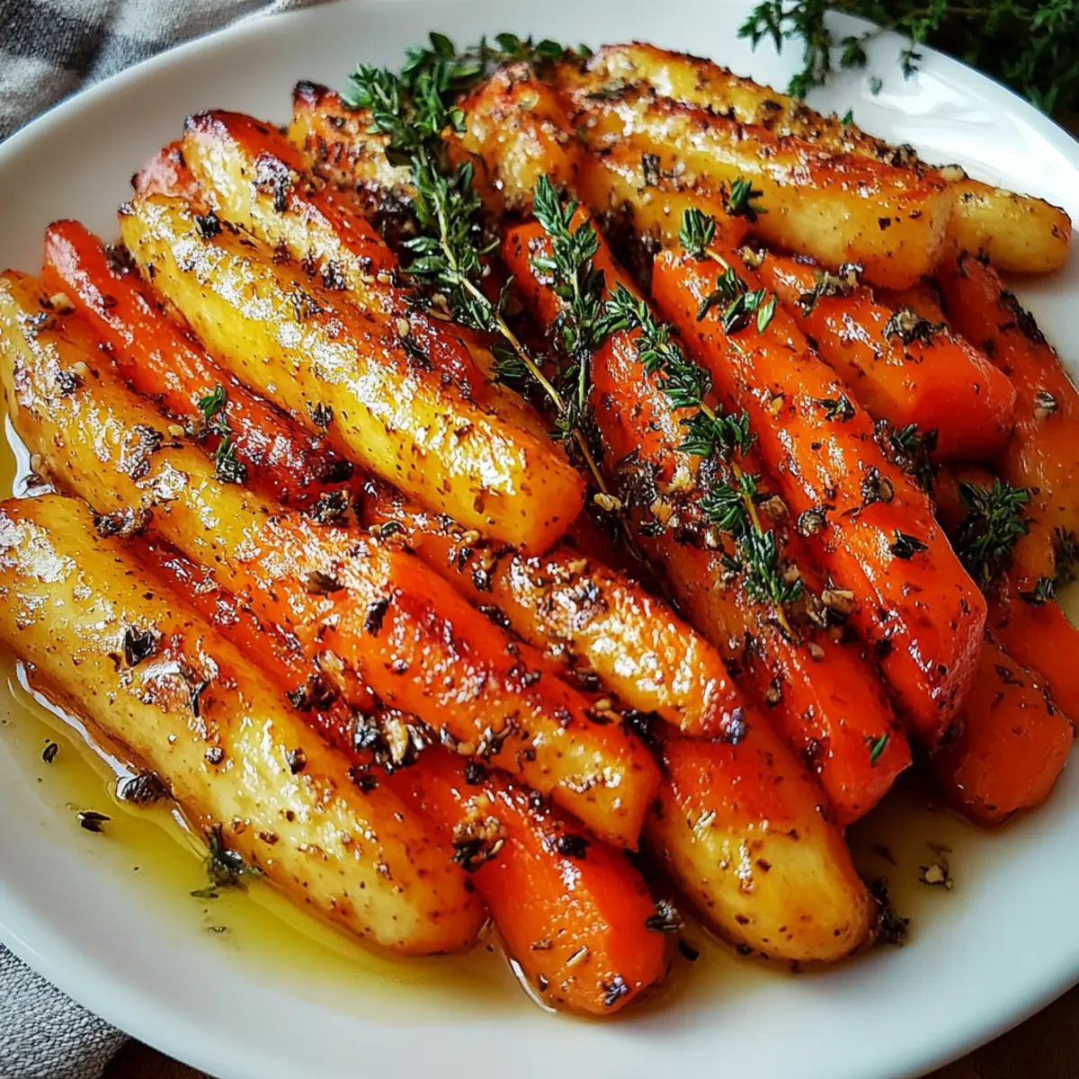 Honey Roasted Carrots with Thyme