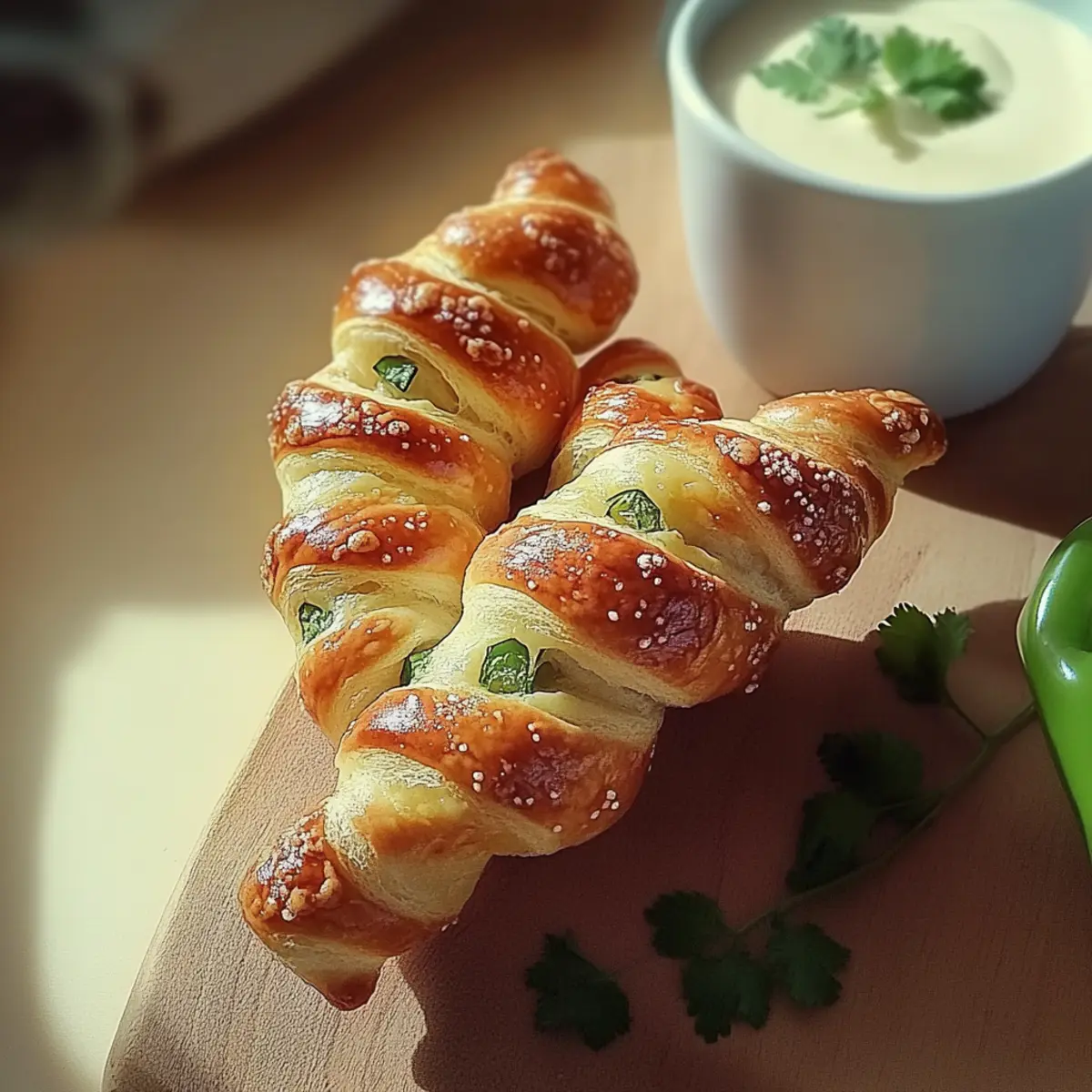 Jalapeños Popper Puff Pastry Twists