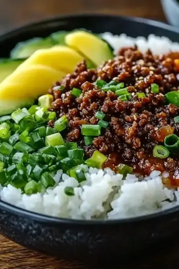 Korean Ground Beef Bowl