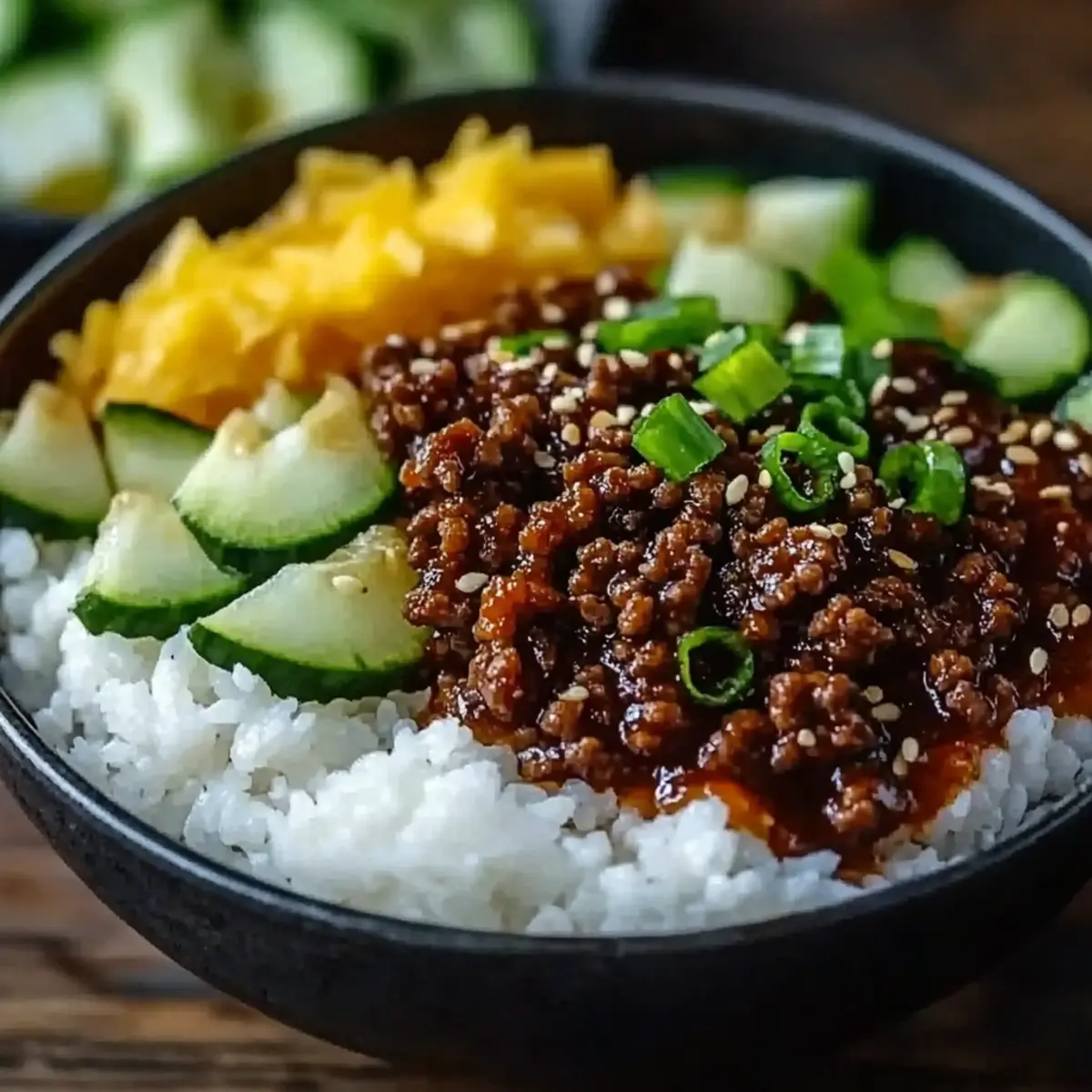 Korean Ground Beef Bowl