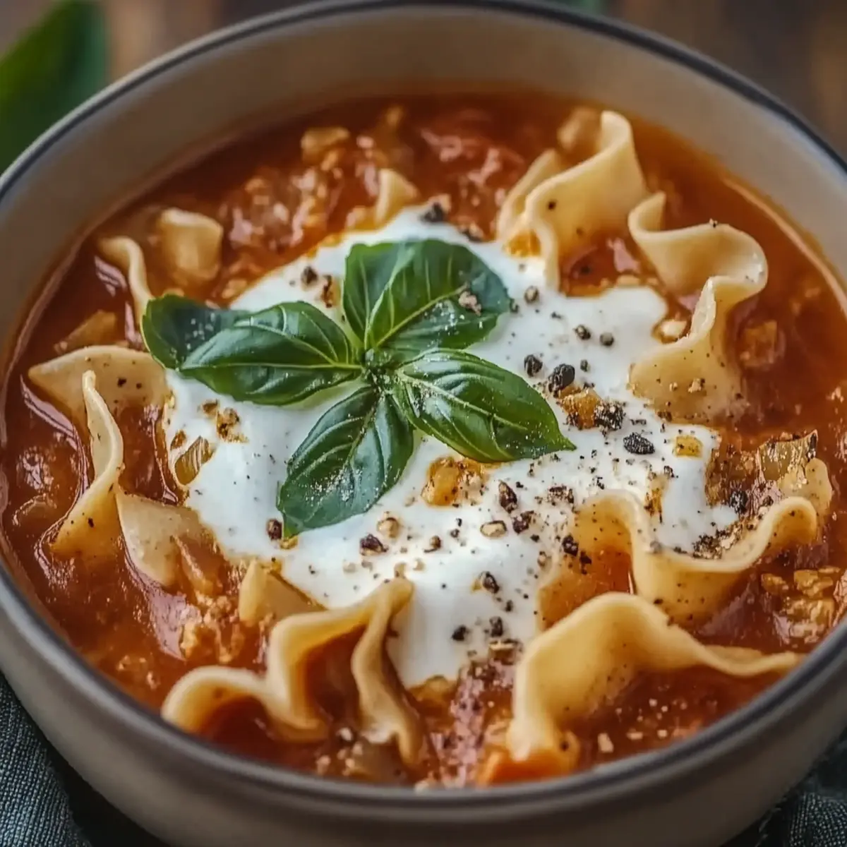 Lasagna Soup
