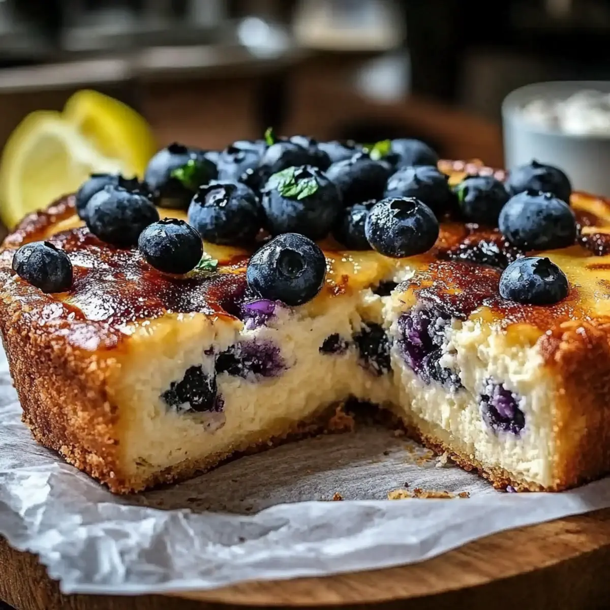 Lemon Blueberry Breakfast Bake