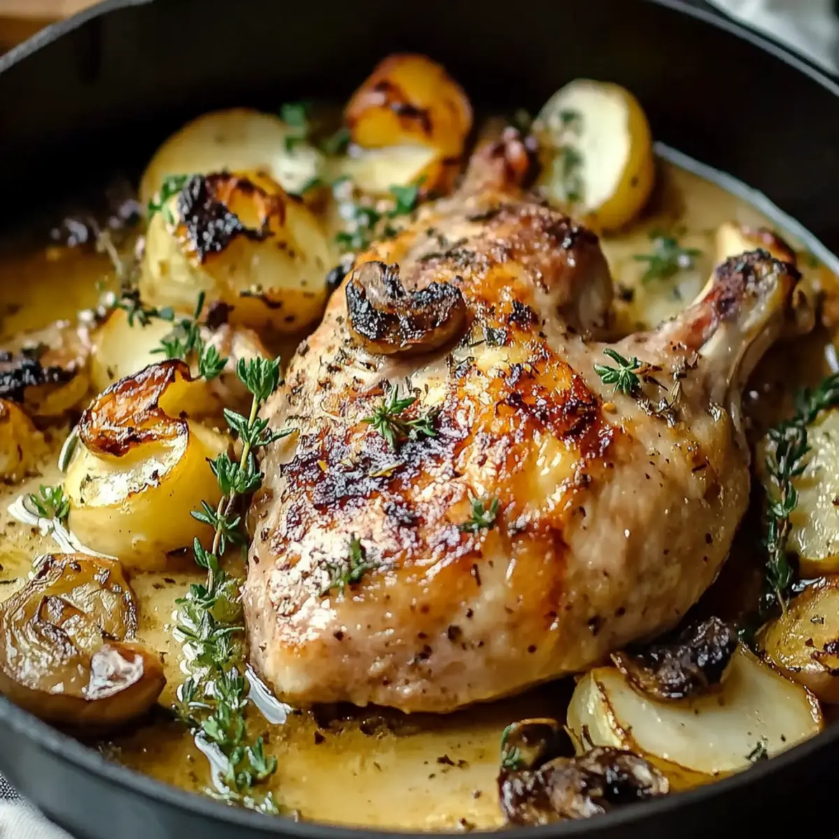 Lemon Herb Pot Roast Chicken