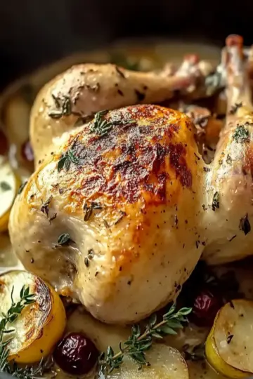 Lemon Herb Pot Roast Chicken