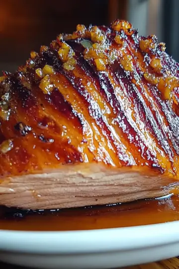 Maple Bourbon Glazed Ham