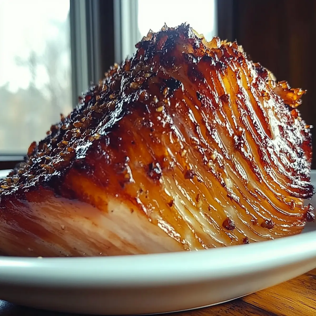 Maple Bourbon Glazed Ham