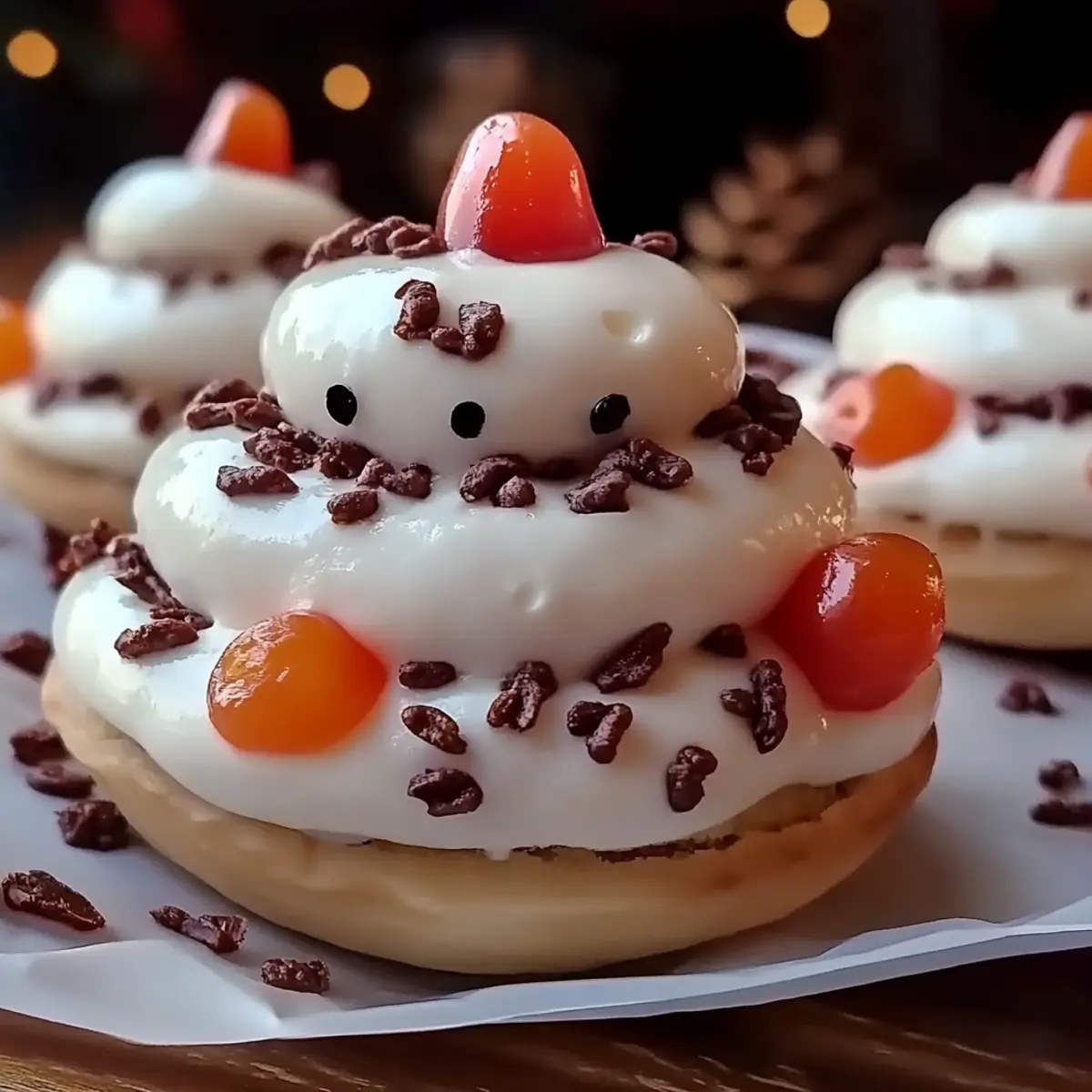Meringue Snowmen Cookies