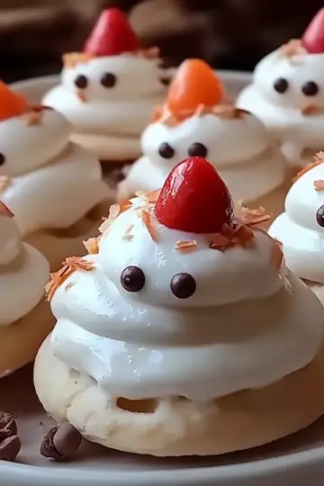 Meringue Snowmen Cookies
