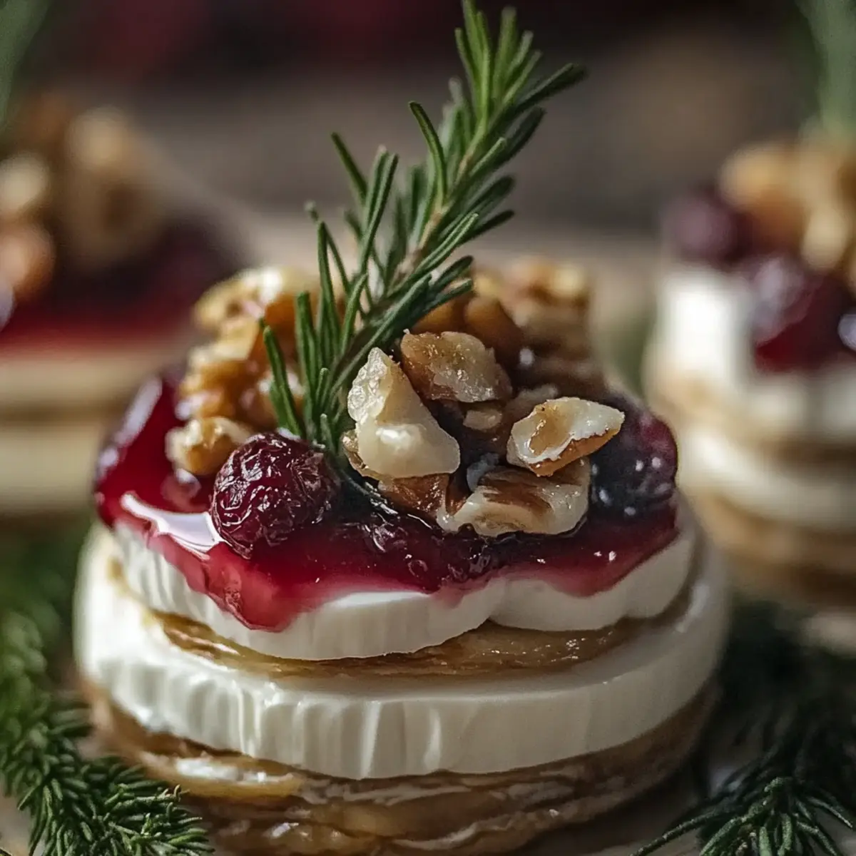 Mini Brie Christmas Trees