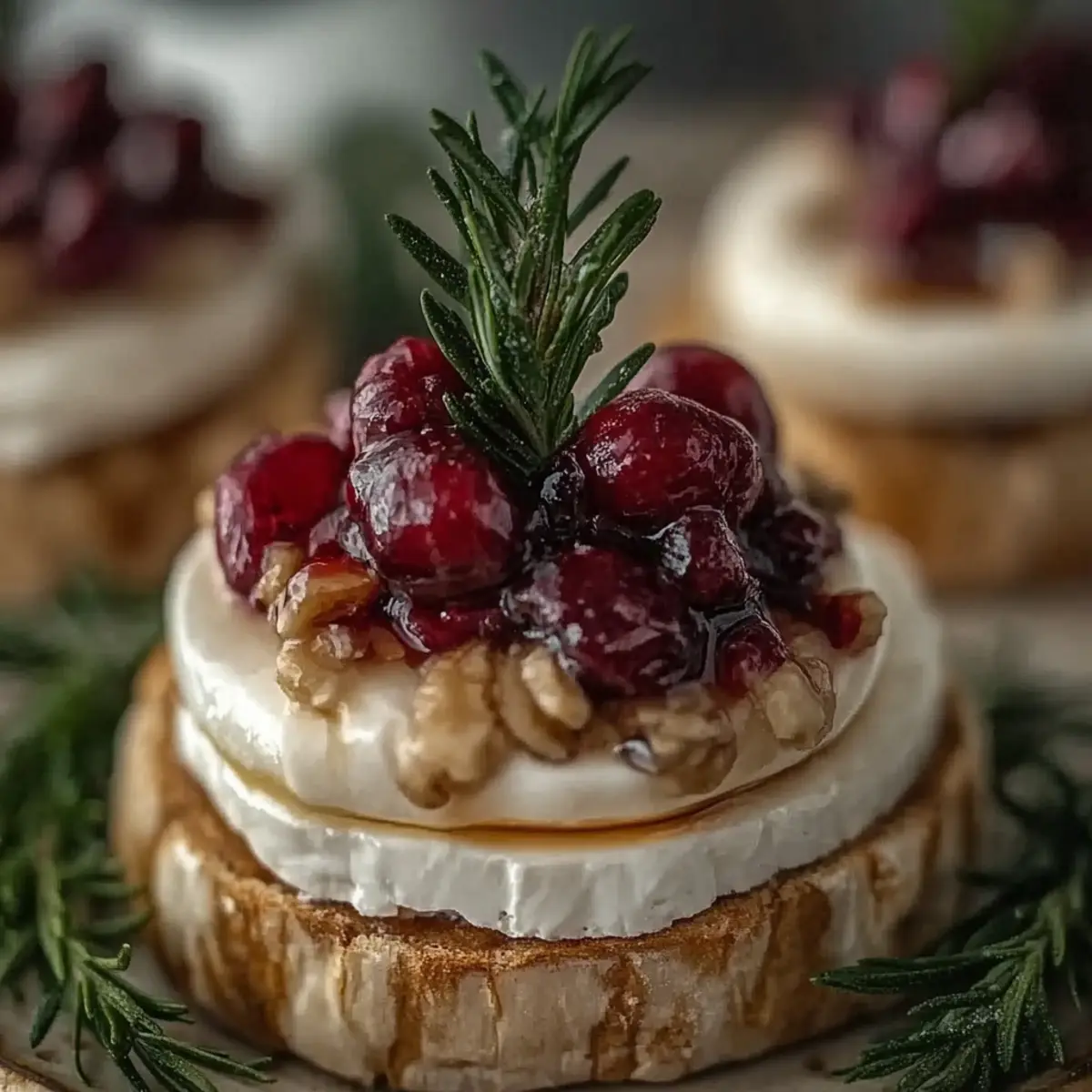 Mini Brie Christmas Trees
