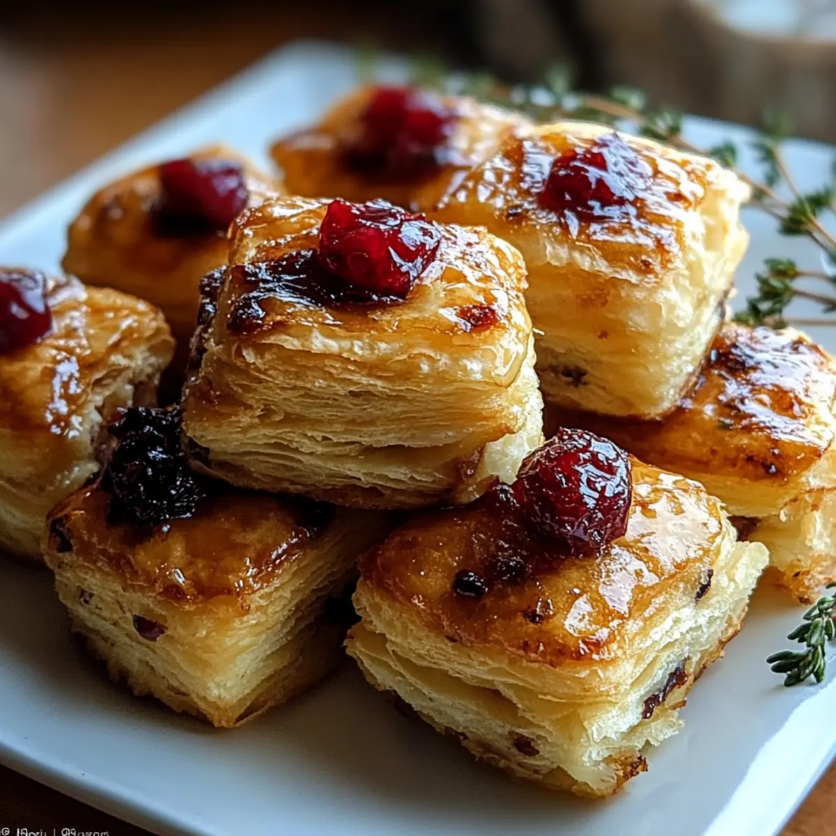 Mini Cranberry Brie Bites
