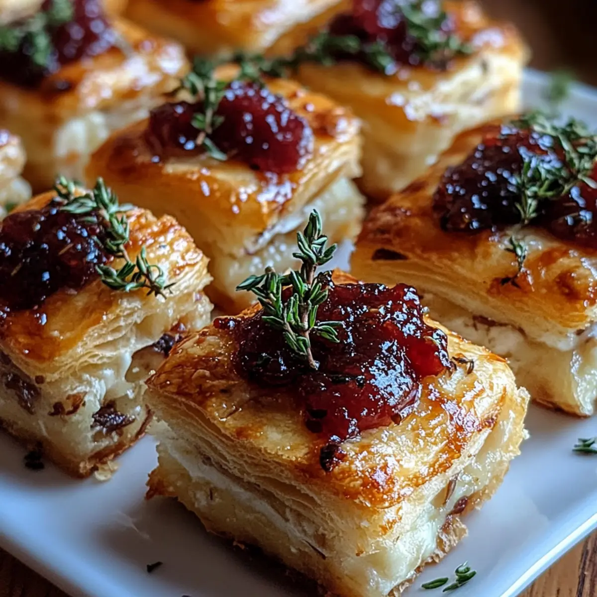 Mini Cranberry Brie Bites