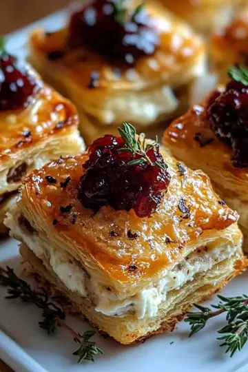 Mini Cranberry Brie Bites