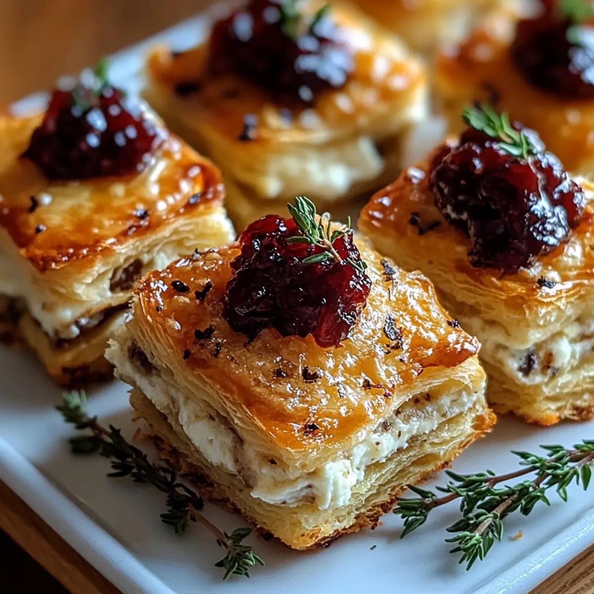 Mini Cranberry Brie Bites