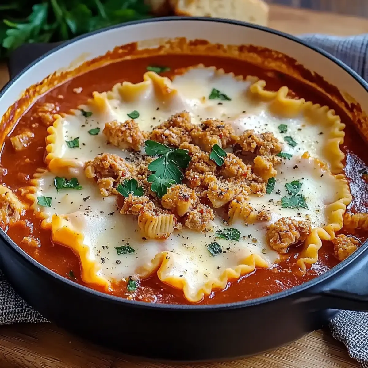 One Pot Ravioli Soup