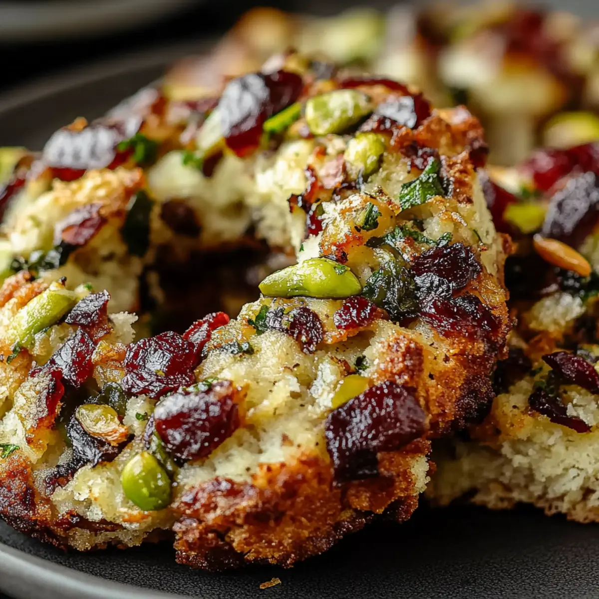 Pistachio Cranberry Wreath Cookies