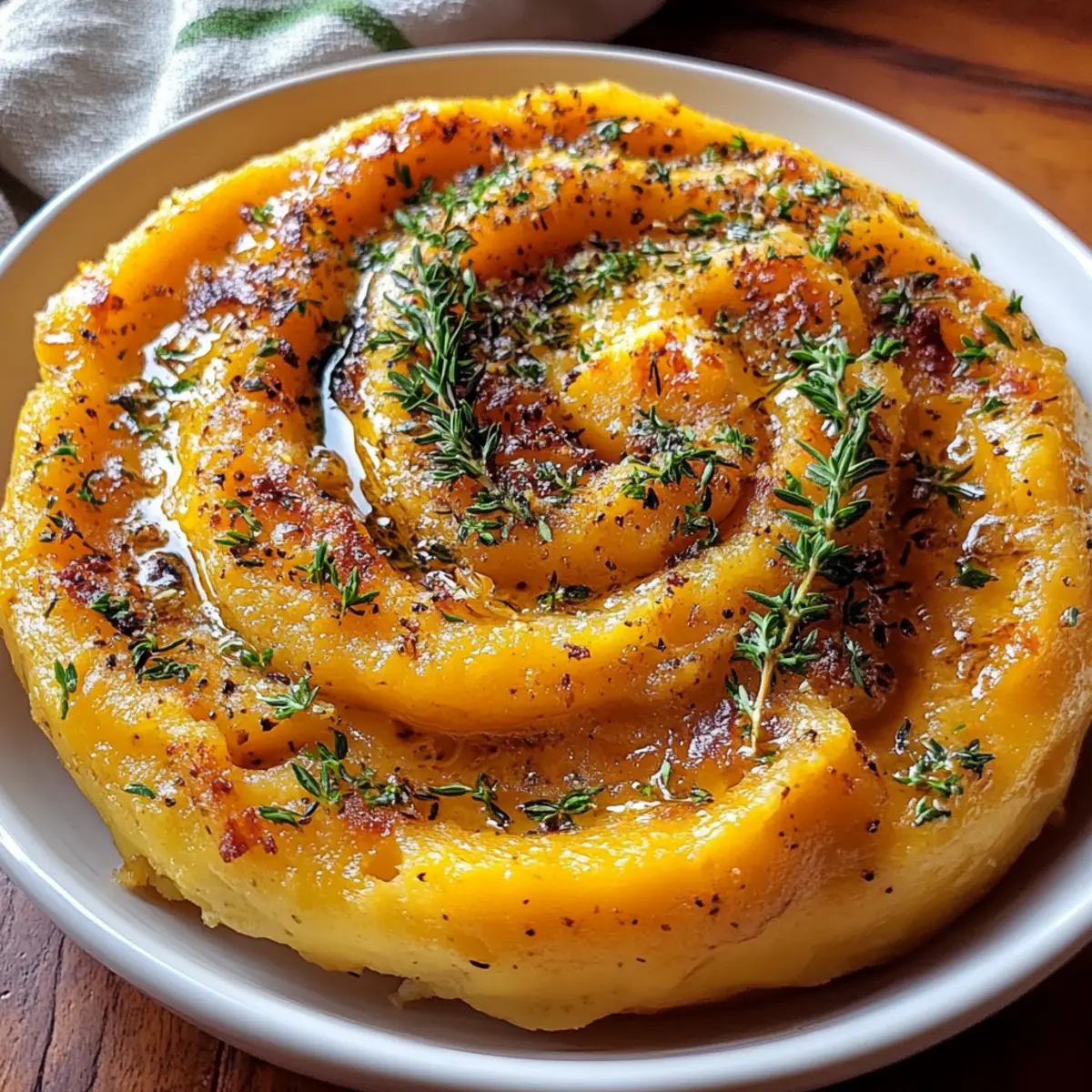 Roasted Garlic Mashed Butternut Squash