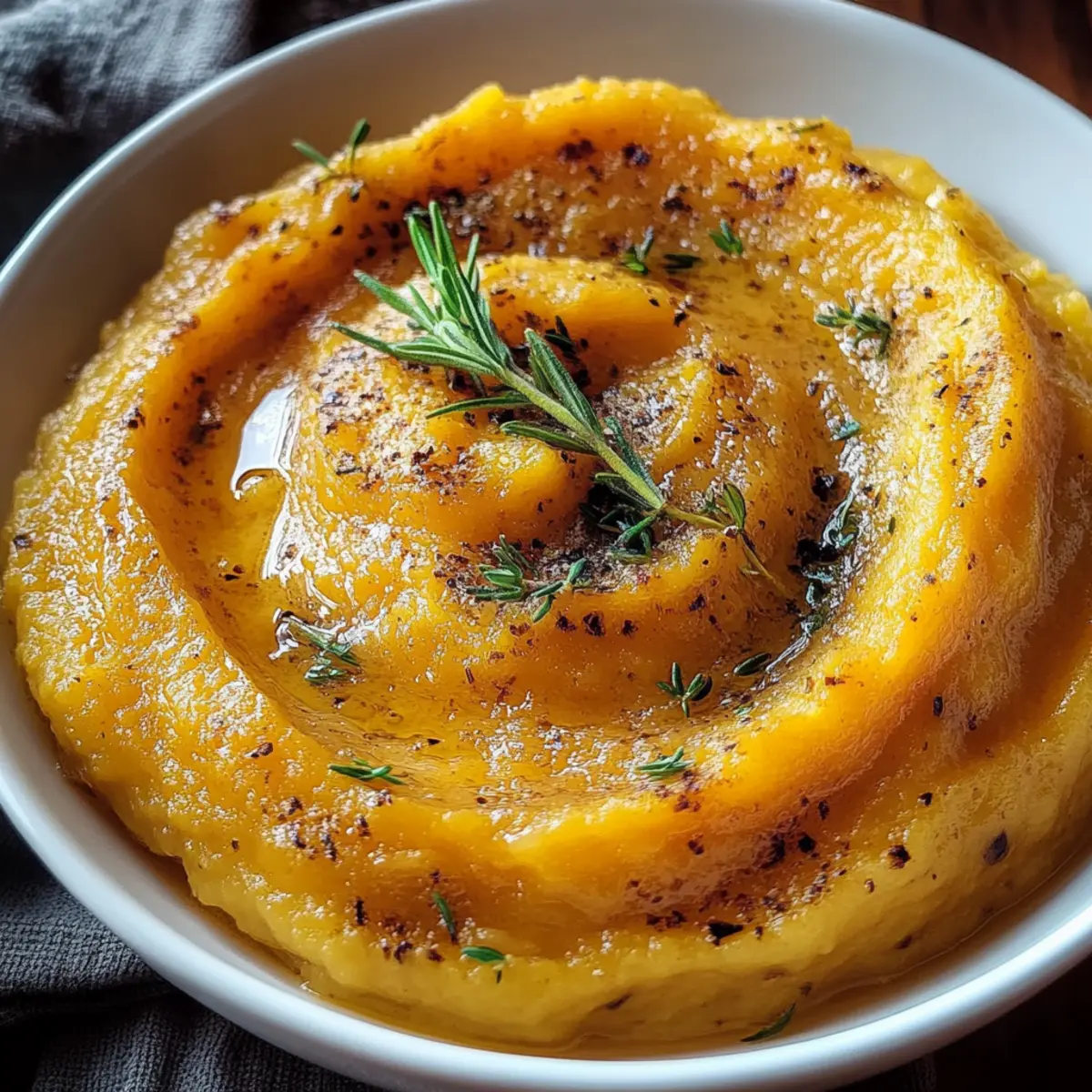 Roasted Garlic Mashed Butternut Squash
