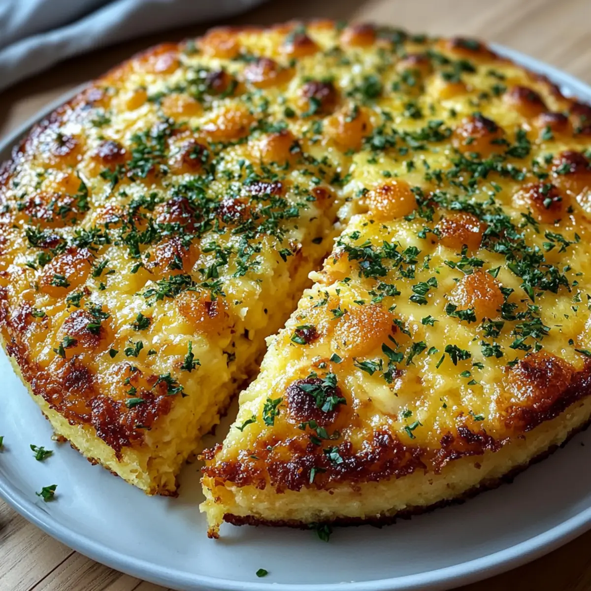 Savory Baked Corn Pudding with Cheddar and Herbs