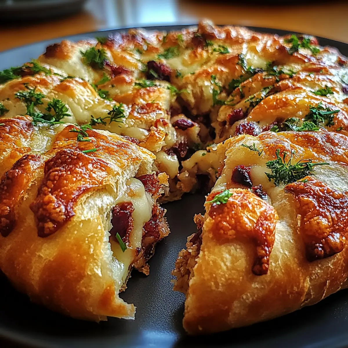 Savory Turkey and Cranberry Crescent Ring