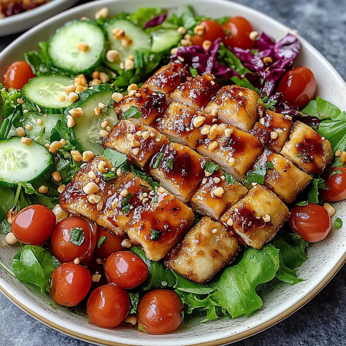 Sesame Chicken and Chickpea Salad