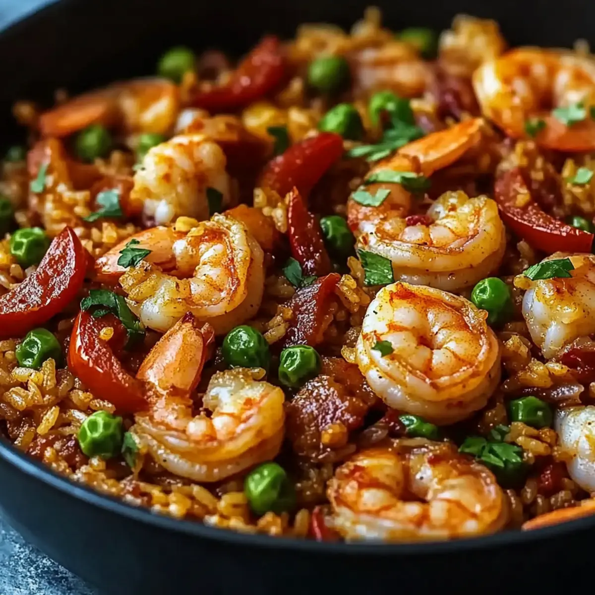 Shrimp Dirty Rice with Bell Peppers & Spice