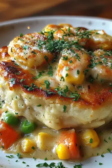 Shrimp & Lobster Cheddar Bay Biscuit Pot Pie