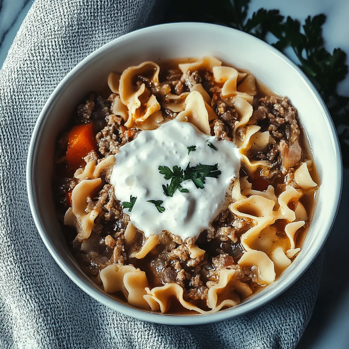 Sour Cream Beef Noodle Casserole