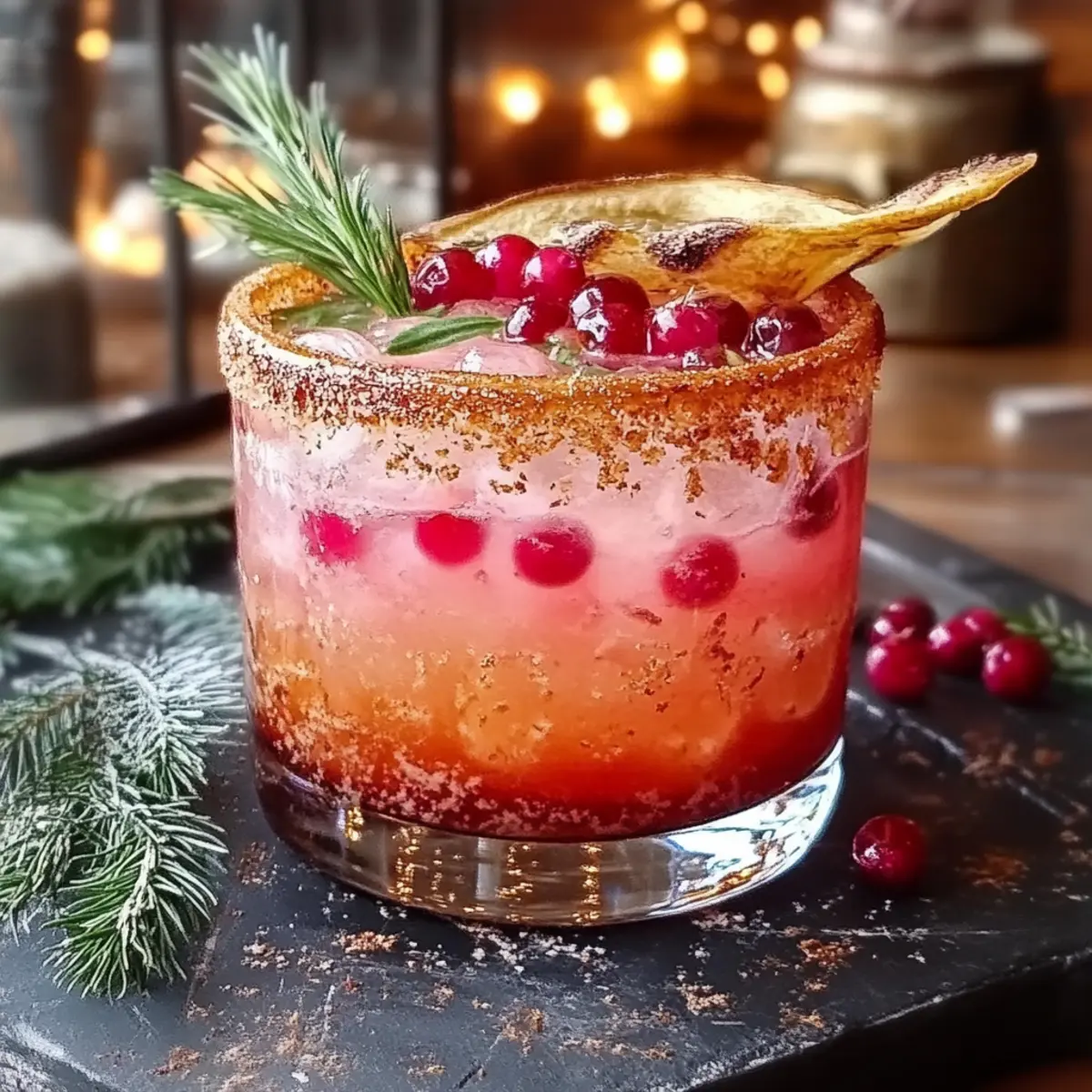 Spiced Up Christmas Margarita