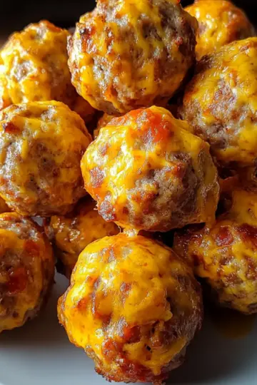 Spicy Rotel Cream Cheese Sausage Balls
