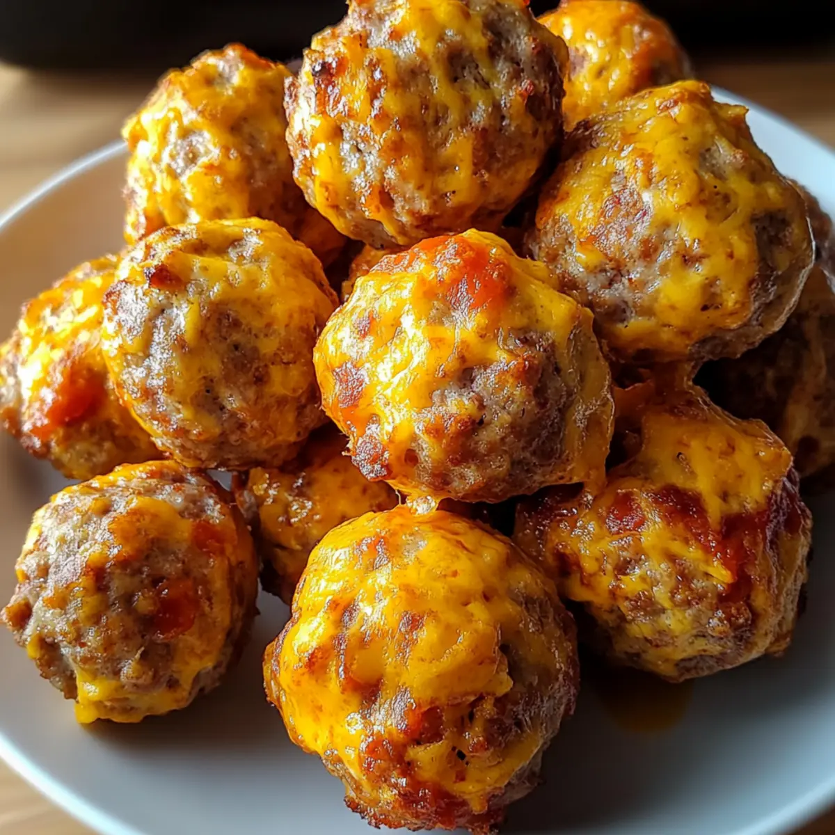 Spicy Rotel Cream Cheese Sausage Balls