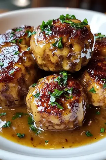 Stuffed Meatballs in Guinness Gravy