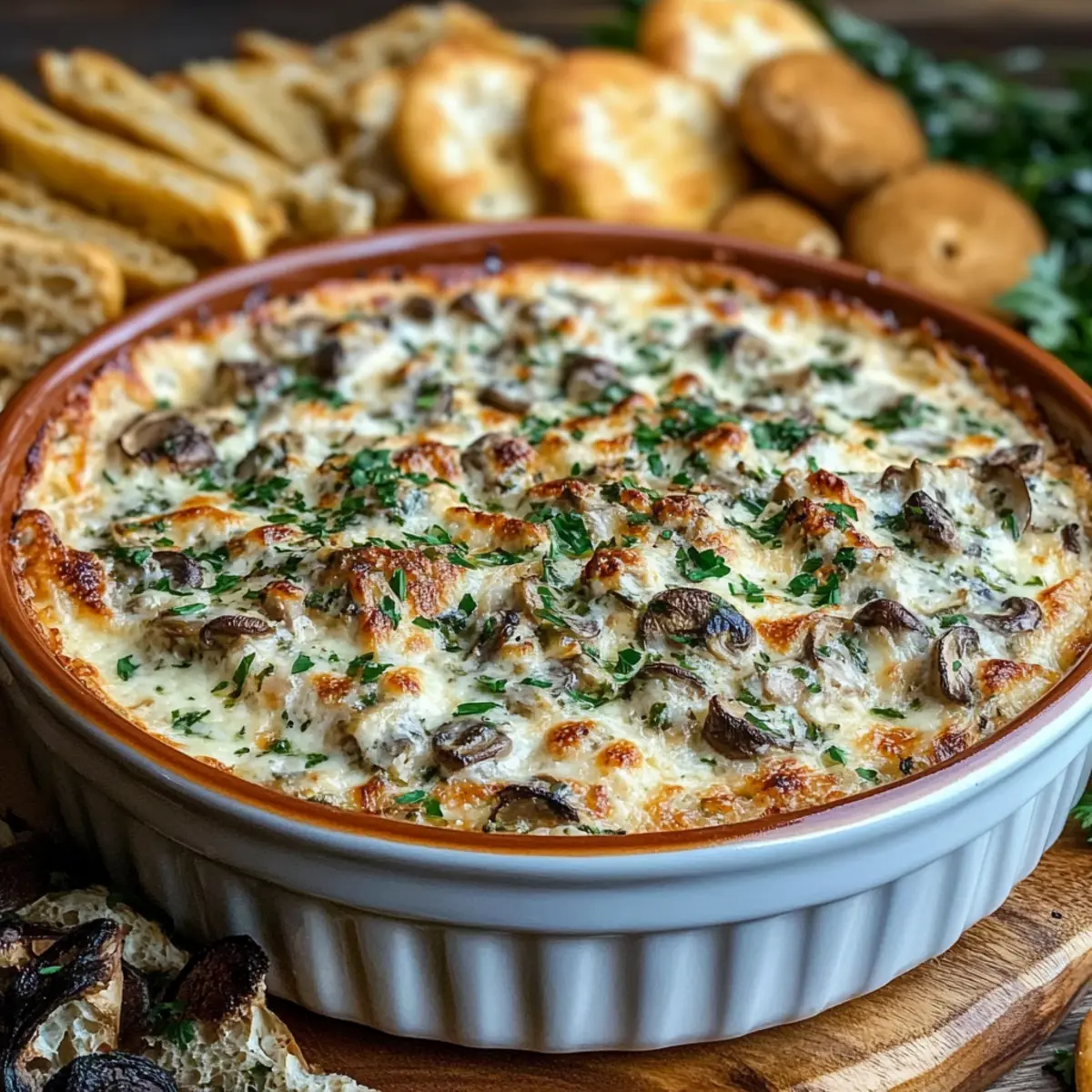 Stuffed Mushroom Dip