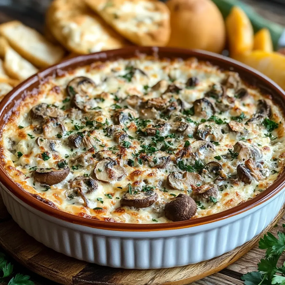 Stuffed Mushroom Dip