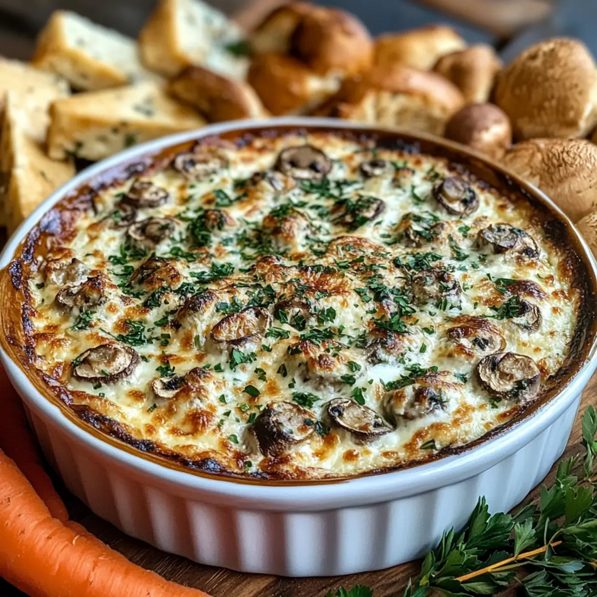 Stuffed Mushroom Dip