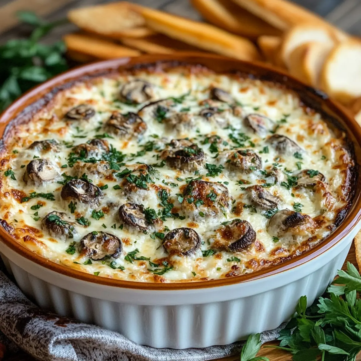 Stuffed Mushroom Dip