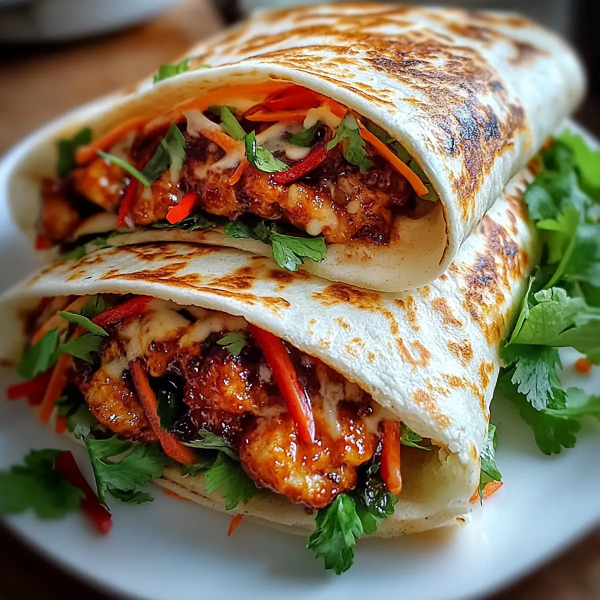 Sweet Chili Chicken Wraps