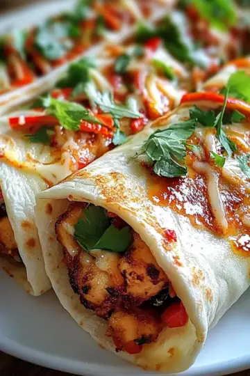 Sweet Chili Chicken Wraps