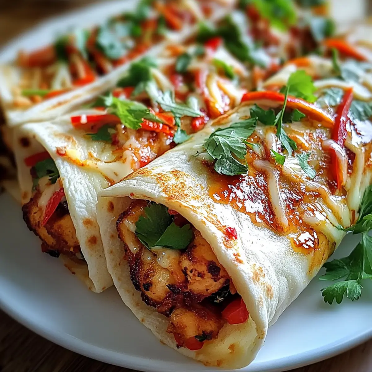 Sweet Chili Chicken Wraps