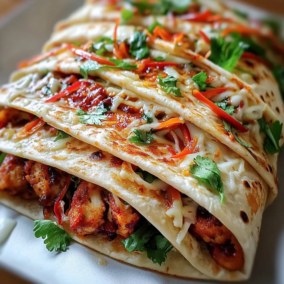 Sweet Chili Chicken Wraps