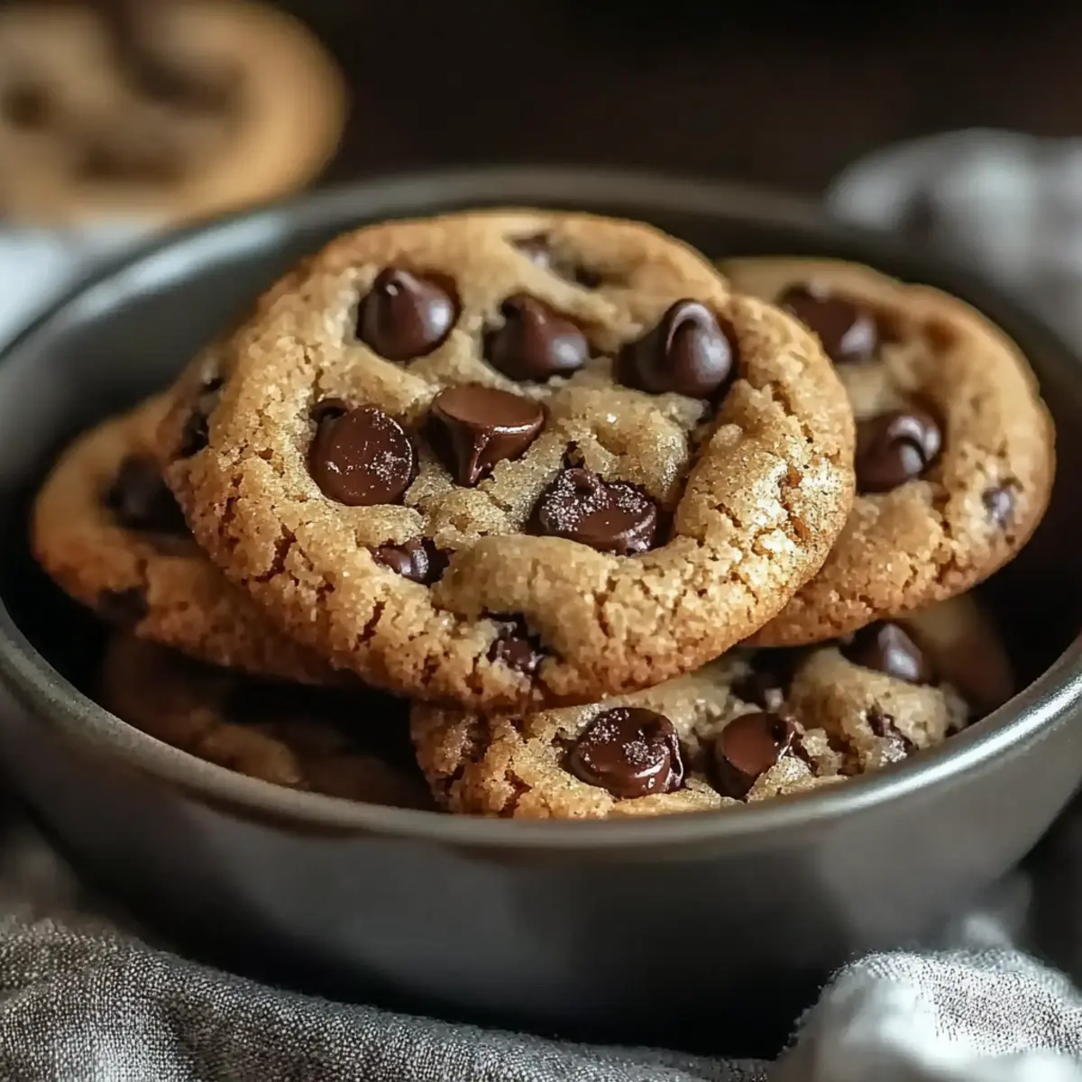 Thick Bakery Style Chocolate Chip Cookies