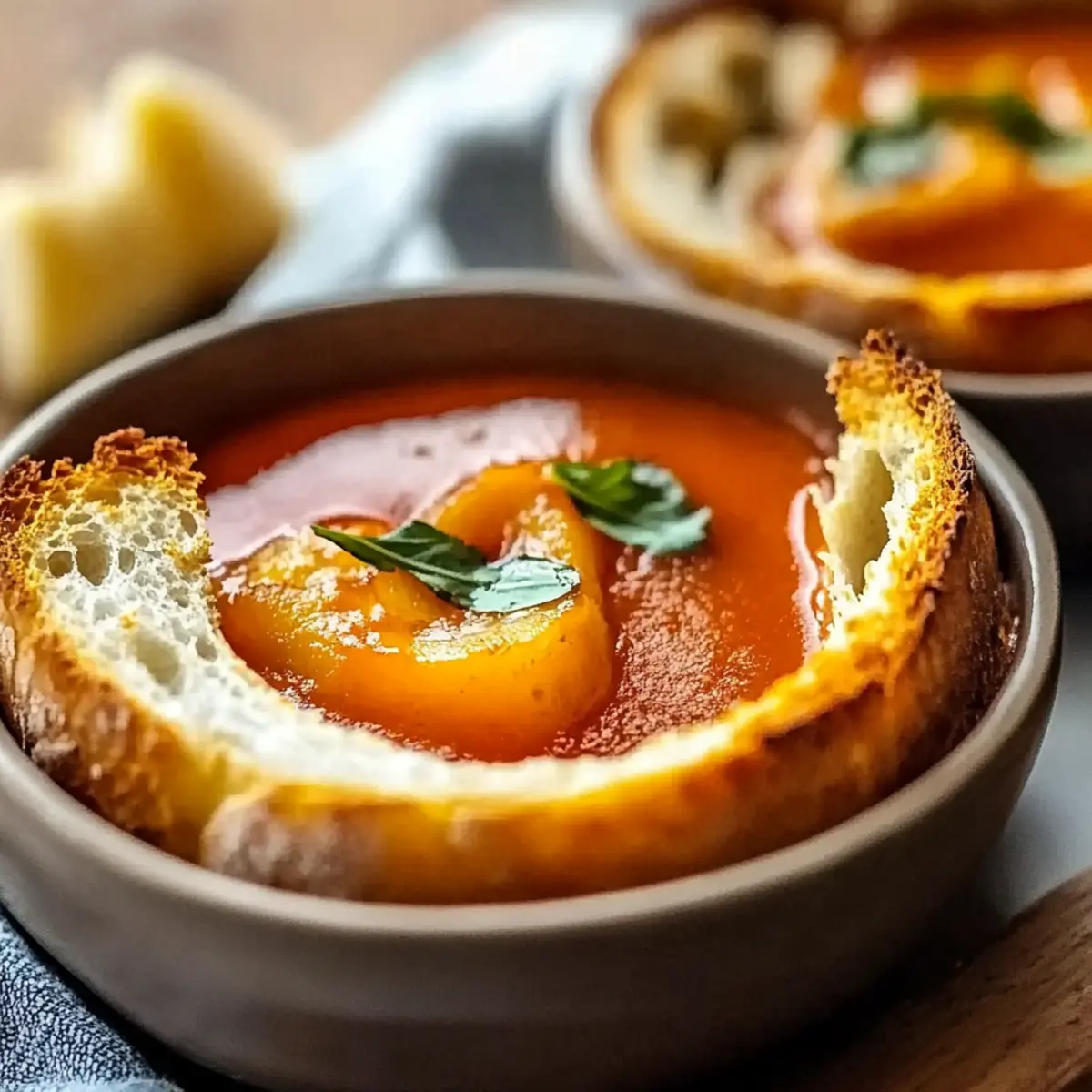 Tomato Soup with Grilled Cheese