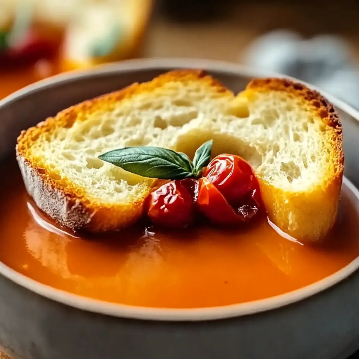 Tomato Soup with Grilled Cheese