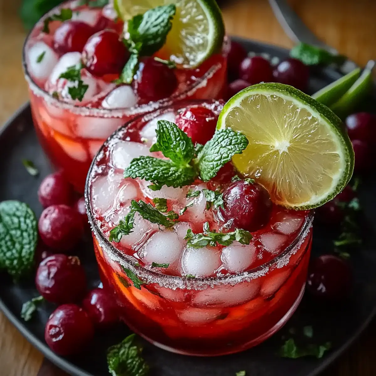 Vanilla Cranberry Crush Mocktail