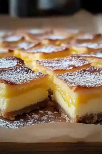 Vanilla Custard Cream Squares